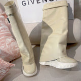 Givenchy Black Platform Heels - Angled View