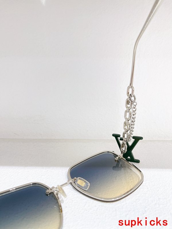 Lifestyle view of Louis Vuitton unisex sunglasses