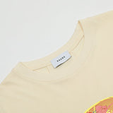 Close-up detail shot of Rhude luxury clothing with relaxed-fit cut