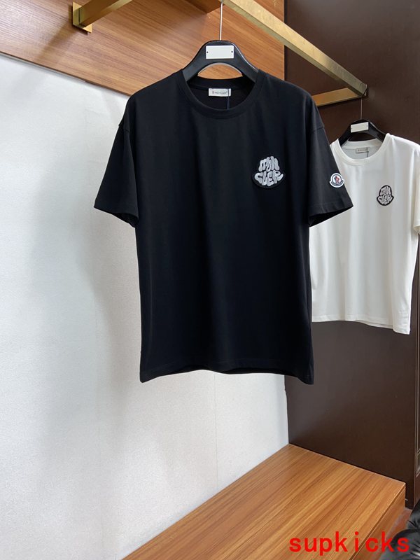 Back view of Moncler luxury clothing with relaxed-fit cut
