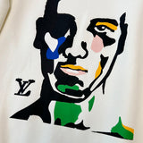 Back view of Louis Vuitton luxury clothing with tailored silhouette