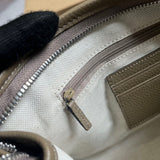 Close-up detail of modern structured women's handbag – women's everyday handbag