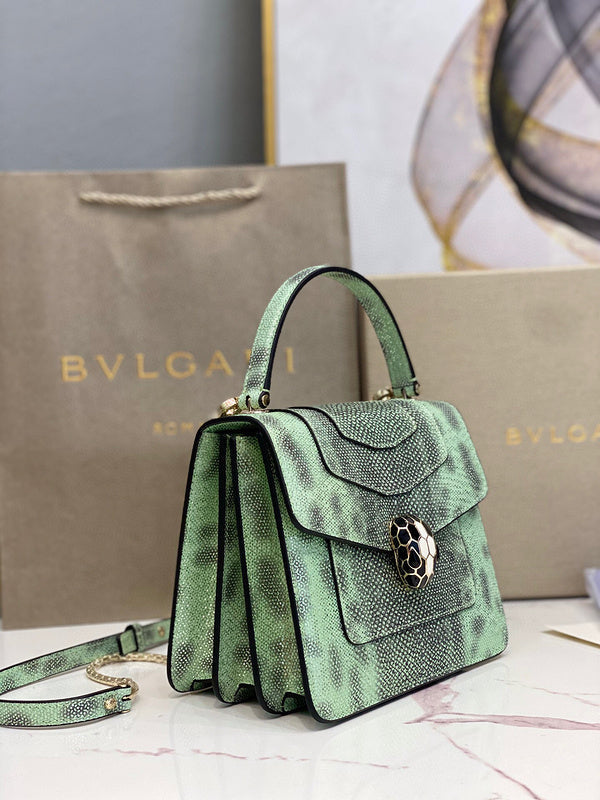 Polished Faux Leather Handbag - Premium Craftsmanship Detailing | Women's Premium Handbag #1795 - interior view (image 6) of designer-inspired handbag
