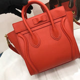 Back view of classic chic women's handbag – women's statement bag
