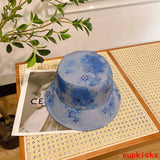 Close-up detail view of Louis Vuitton unisex cap