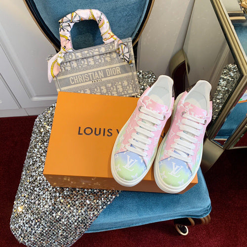 Close-up detail view of Louis Vuitton luxury piece style No.100