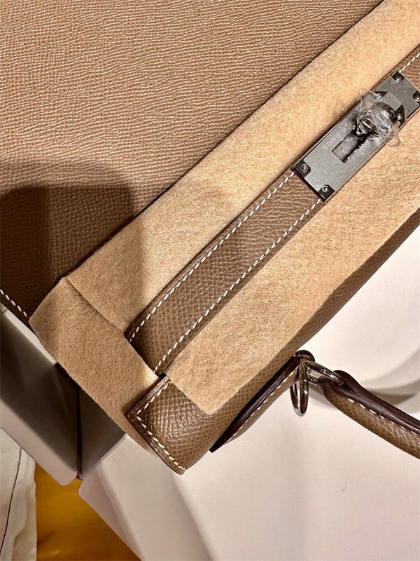  curated top-handle bag detail view showing craftsmanship