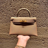 Close-up detail of statement bag design