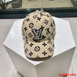 Close-up detail view of Louis Vuitton unisex cap