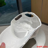 Close-up detail view of Louis Vuitton unisex cap