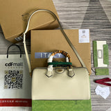 Front view of classic signature women's handbag – women's designer-style accessory