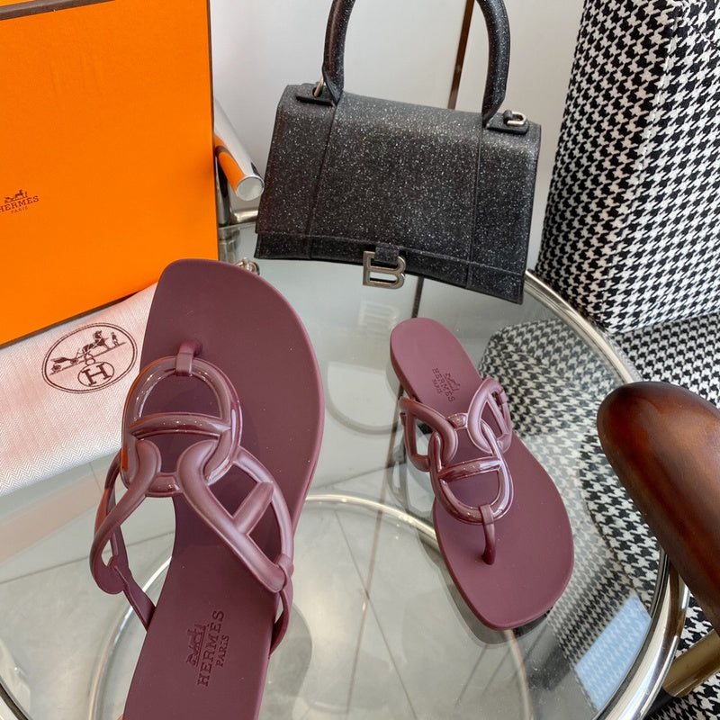 Hermes shoes Style 326 - front view, handcrafted italian detailing (alternate angle)