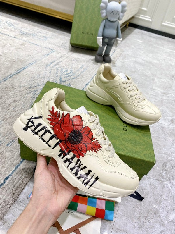Gucci muted earth tones luxury sneakers view 6 cushioned comfort fit