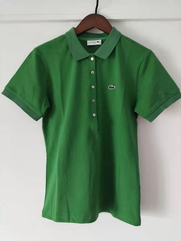 Close-up detail shot of Lacoste luxury clothing with tailored silhouette