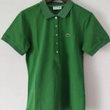 Close-up detail shot of Lacoste luxury clothing with tailored silhouette