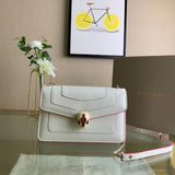 Structured Faux Leather Handbag - Sleek Minimalist Lines | Women's Designer-Inspired Purse #1716 - front view (image 1) of designer-inspired handbag