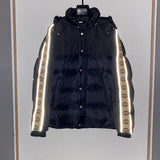 Close-up detail shot of Gucci luxury clothing with runway-inspired design