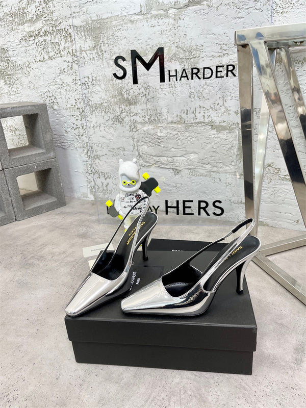 Saint Laurent luxury shoes close-up — premium authentic designer style