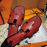 Hermes sandals Style 061 - close-up of refined designer finish