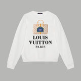 Back view of Louis Vuitton luxury clothing with everyday silhouette
