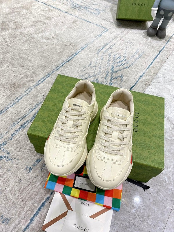 Gucci muted earth tones luxury sneakers view 9 cushioned comfort fit