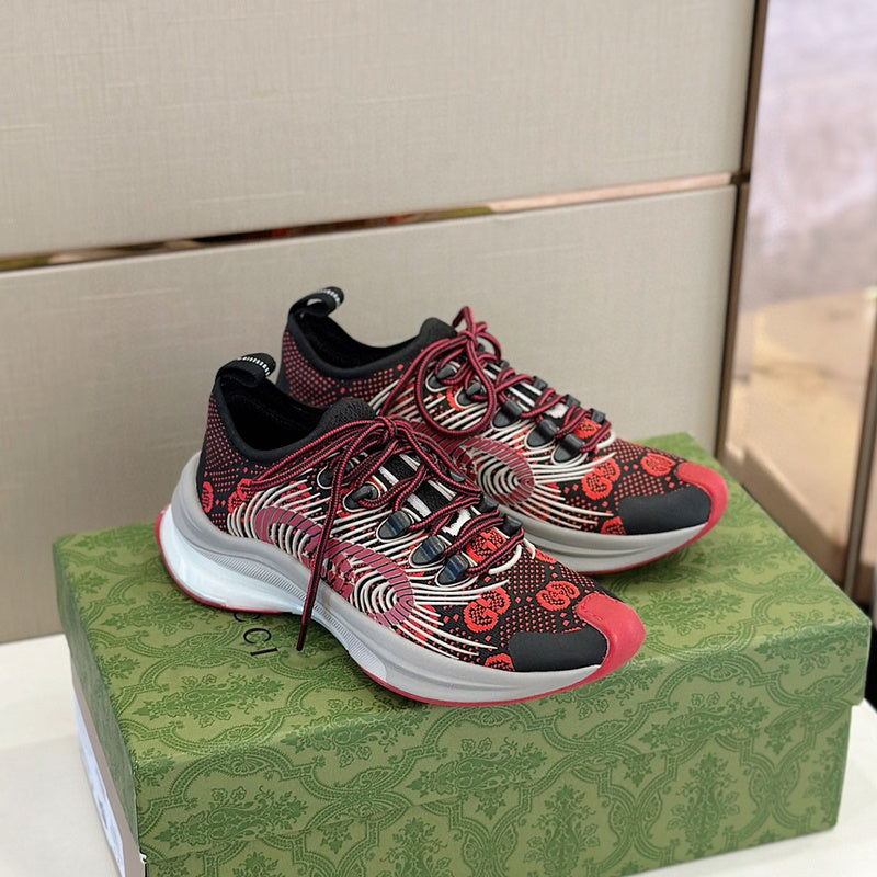 Gucci two-tone luxury sneakers view 8 minimalist modern build