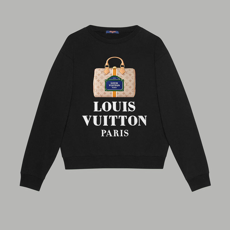 Back view of Louis Vuitton luxury clothing with everyday silhouette