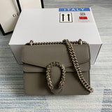Front view of classic structured women's handbag – women's designer-style accessory