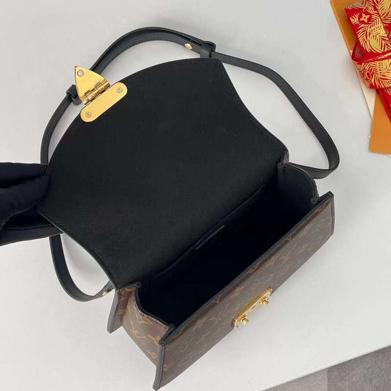 Front view of signature polished women's handbag – women's premium purse