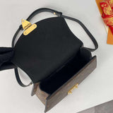 Front view of signature polished women's handbag – women's premium purse