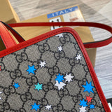 Top view of signature statement women's handbag – women's luxury handbag