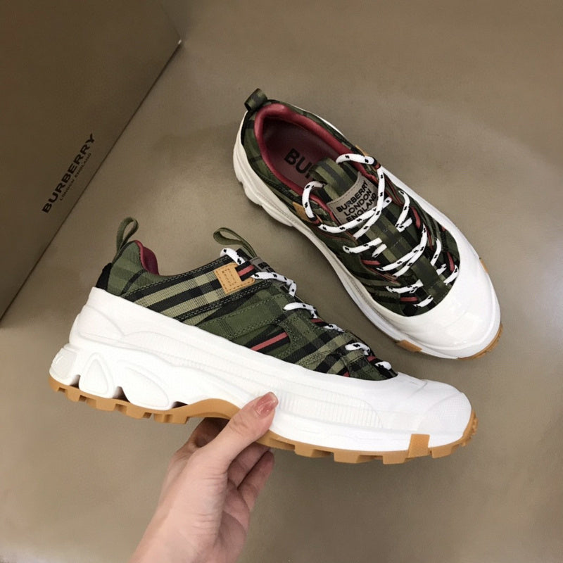 Burberry shoes Style 127 - front view, iconic logo design