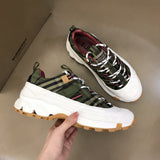 Burberry shoes Style 127 - front view, iconic logo design