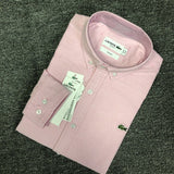 Full styled look of Lacoste luxury clothing with logo-detail design