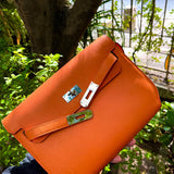  streamlined structured bag detail view showing craftsmanship