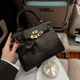 Close-up detail of sleek bag design