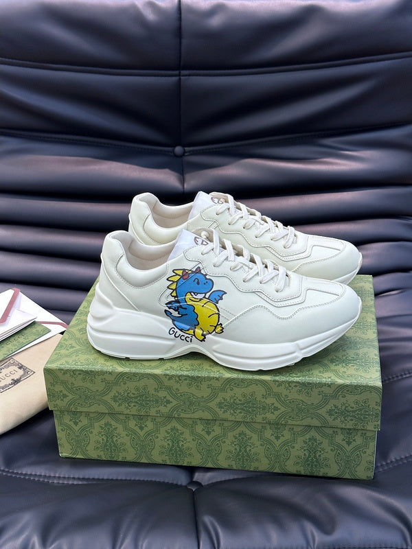 Gucci tonal black luxury sneakers view 9 classic court silhouette