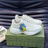 Gucci tonal black luxury sneakers view 9 classic court silhouette