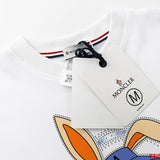 Flat lay presentation of Moncler luxury clothing with everyday silhouette
