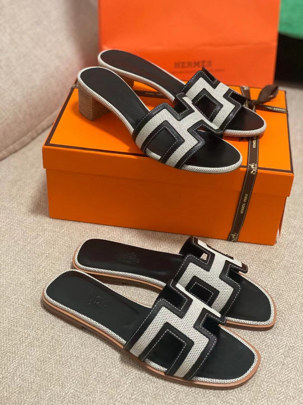 Hermès Camel Espadrille Wedge Sandals - Side Profile View