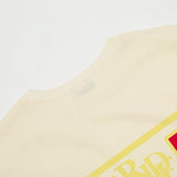 Back view of Rhude luxury clothing with signature branding
