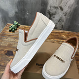 Burberry Camel Chelsea Boots - Heel Detail View