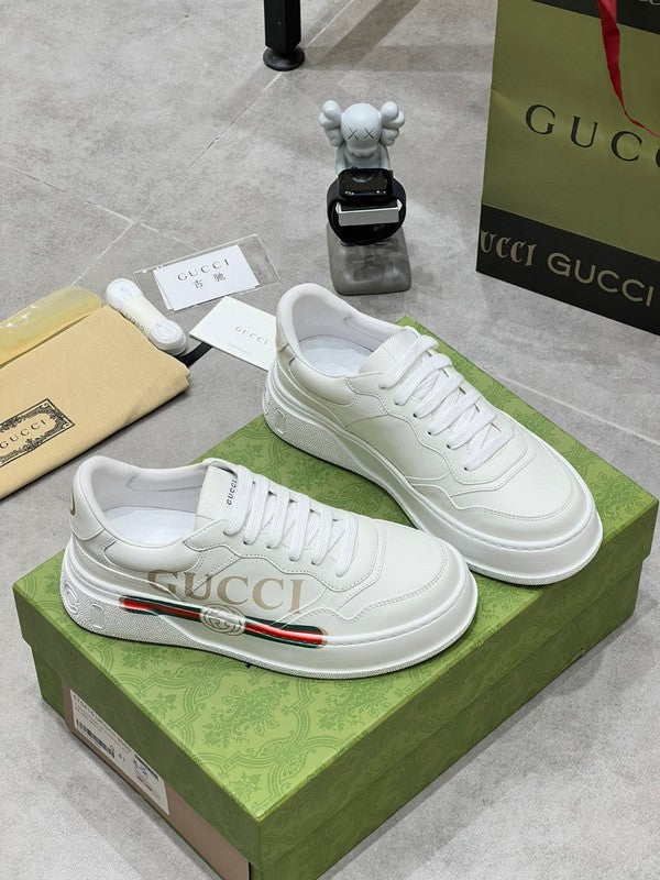 Gucci tonal black luxury sneakers view 7 padded collar comfort