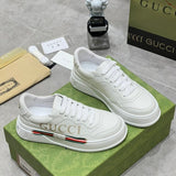 Gucci tonal black luxury sneakers view 7 padded collar comfort