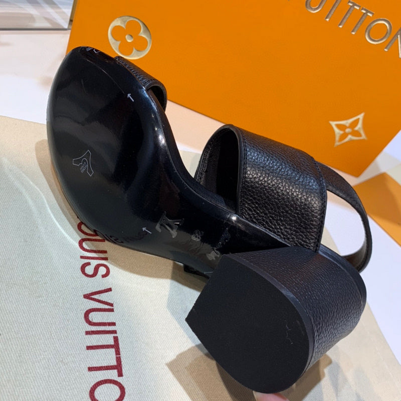 Louis Vuitton luxury shoes detail shot