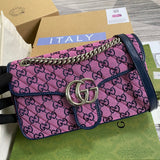 Handle and strap detail of statement polished women's handbag – women's statement bag