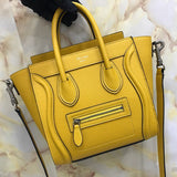 Side profile of classic structured women's handbag – women's everyday handbag