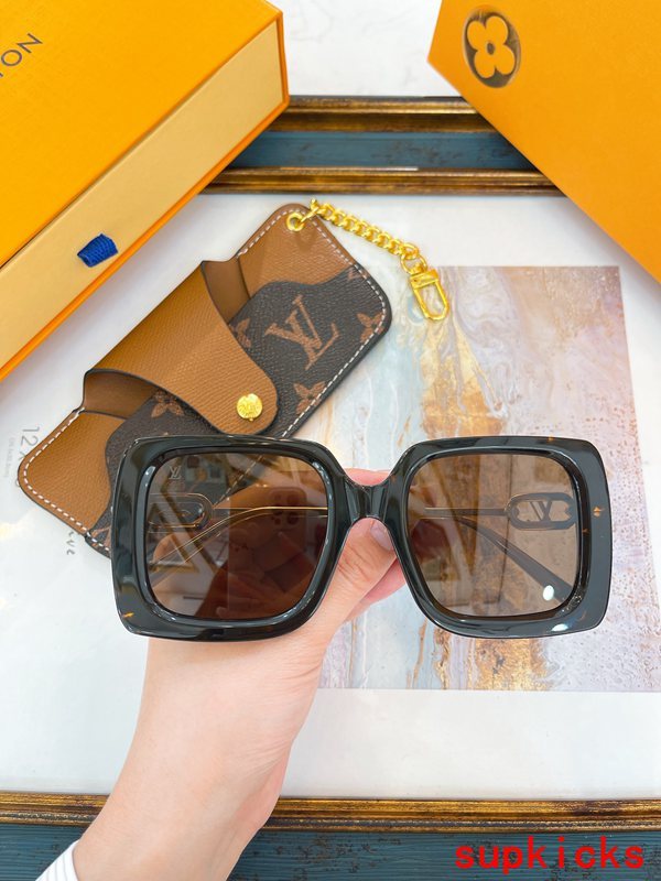 Lifestyle view of Louis Vuitton unisex sunglasses
