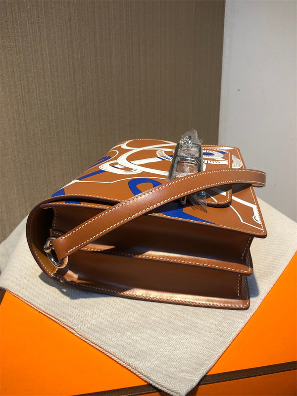 Sculpted bag shown from front angle