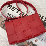 Statement Vegan Leather Handbag - Smooth Faux-Leather Exterior | Women's Statement Accessory #1625 - texture close-up (image 9) of designer-inspired handbag